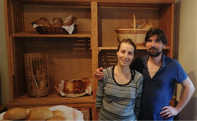 Nous avons repris en couple la boulangerie en juin 2022.